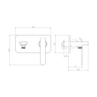 Смеситель гигиенический душ Lemark Melange (LM4919CW)